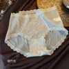 Calcinhas de Renda com Bolinhas em Cetim Estilo Francês para Mulheres, Cintura Média, Sexy, Sem Costura, Comprimento Estendido, Forro de Algodão Antibacteriano 10A, Confortáveis