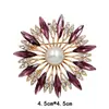 Broche de Acrílico da Moda para Mulheres, Alfinete Eletrodepositado em Liga, Broche Acessório de Roupa