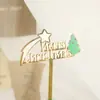 Copyright Ins Wind Feliz Natal Decoração de Bolo em Acrílico Suprimentos para Torta de Natal Plugin de Bolo Bolo de Natal