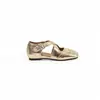Zapatos estilo mismo de Mamá Uva~Brogue tallado modelo nuevo 2026 sandalias de tira cruzada que aumentan la altura zapatos Mary Jane para mujer