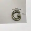 Accesorios de Aleación con Diamantes Grises Letras Inglesas Colgante Galvanizado Joyería Collar Pulsera Materiales Hechos a Mano para DIY