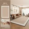 Tapete para Sala de Estar, Estilo Minimalista Italiano, Fácil de Manter, Tapete de Chão para Sala de Casa, Sofá, Quarto, Tapete de Cabeceira, Cobertura Total de Área Grande