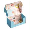 Cajas de papel coloridas para aviones, venta al por mayor, impresión colorida, ropa exprés personalizada, papel kraft, armadura corrugada, cajas de embalaje, personalización