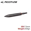 Arco y flecha tiro con arco viento roto pez negro flecha trueno 6.2 mm diámetro interior rosca reemplazable tiro preciso partido contrapeso flecha