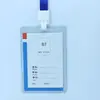 Capa de Borracha Dura de PVC Capa Dura para Cartão Espessada 70C Crachá de Identificação de Trabalho Crachá Crachá de Trabalho Capa Transparente Dura para Cartão Atacado