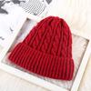 Gorro de Lana Tejido con Forro de Forro Polar para Adultos, Estilo Otoño e Invierno Transfronterizo para Mujeres, Gorro Coreano para Proteger las Orejas, Gorro Tejido Cálido y Grueso para Exportación
