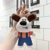 Chaveiro Atacado Cachorro de Pelúcia Fofo Reparo Bolsa Pendurar Mochila Pequena Casal Mochila Escolar Pingente Chaveiro Boneca Boneca