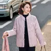 Nueva Chaqueta de Algodón con Relleno Estilo Chino para Mujer 2026 Invierno Ropa para Mujeres de Mediana Edad y Mayores Chaqueta de Algodón Cálida Chaqueta de Algodón Estilo Nacional para Madre Ropa de Abrigo para Mujer