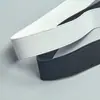 1,5-15cm Alta Elasticidade Espessada Criptografada Preto e Branco Saia Bagagem Sapatos Roupas Trama Simples Tiras Cós Elástico