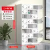 Gabinete de Vestuario de Cinco Puertas con Cerradura para Dormitorio, Vestuario de Personal, Archivador de Oficina de Cristal, Gabinete Metálico para Almacenamiento de Archivos