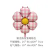 Novo Estilo Ins Flor Frangipani de Seis Pétalas Branca Grande, Média e Pequena Flor Margarida Balão Decoração de Festa Balão de Atmosfera