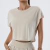 Camiseta deportiva de manga corta para mujer, de secado rápido, transpirable, para correr y fitness, con procesamiento personalizado y confeccionada a medida.