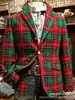 Site independente internacional Amazon TEME blazer de veludo cotelê de manga comprida com dois bolsos masculinos