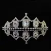 Diadema corona de cristal de vidrio de colores diadema de corona de cumpleaños para niña accesorios de tocado de boda europeos y americanos