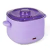 Forno de aquecimento de cera em grãos para depilação transfronteiriço, forno de derretimento de cera, mini pote de derretimento de cera de silicone portátil, máquina de cera de abelha integrada