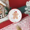 Tigelas de cerâmica para atacado, tigelas coloridas com underglaze, tigelas de sopa, tigelas de salada de desenho animado, tigelas de arroz para casa, louça de cerâmica, pão de gengibre de Natal