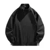 Chaqueta Nueva para Hombre 2025 Tendencia Primavera Gama Alta Color Sólido Versátil Holgada Casual Americana Cuello Alto Chaqueta para Hombre