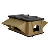 Tienda de Techo Rectangular Automática Pop-Up con Doble Puerta y Doble Ventana para Ventilación, Impermeable, Protección Solar y Resistencia al Desgarro