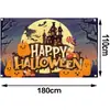Fundo Novo de Halloween Transfronteiriço Tema de Halloween Bandeira Festival dos Fantasmas Bandeira Pendurada Pode Ser Feita de Acordo com a Imagem