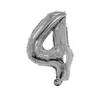 Globos de Foil Plateados de 16 pulgadas con Letras Inglesas A-Z y Números 0-9, Soportan Varios Conjuntos de Combinaciones de Globos de Papel de Aluminio