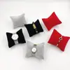 Caja de reloj de punto 7*8 expositor de relojes almohada pequeña almohada de algodón franela pulsera de reloj accesorios de exhibición de joyas