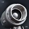 Válvula de Esfera de Aço Inoxidável 304/316L Q11F-16P Duas Peças Rosca Interna Resistente a Altas Temperaturas Válvula de Vapor 4 pontos 6 pontos 15