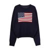 Amazon transfronterizo Tejido de punto americano para mujer Primavera y otoño Europeo y americano Casual Suelto Cuello redondo Manga larga Suéter Marea