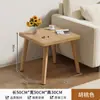 Mesa de centro cuadrada pequeña, mesa de alquiler para casa, apartamento pequeño, patas de madera maciza cuadradas sencillas, mesa de té para balcón, mesa auxiliar para sofá