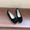 Zapatos de Moda para Mujer Estilo Francés Planos de Gamuza con Lazo Ballet Slip-On Corte Bajo Nuevos de Primavera y Verano 2026