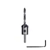 Broca avellanadora de tres puntas para carpintería, juego de 7 piezas, broca escariadora, avellanador para carpintería, 3-10 mm, acero de alta velocidad, broca avellanadora guía