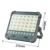Iluminação Solar Portátil para Exterior Transfronteiriça Estilo Camping Barraca Carregamento Multifuncional USB Holofote de Emergência Luz Forte