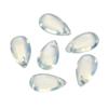 8 * 14mm gota de água de vidro pingente contas de vidro transparente diy handmade hairpin brincos pulseira jóias atacado
