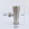 Válvula angular de rosca interna de 4 minutos, roscas macho e fêmea, conector rápido de rosca interna, aço inoxidável 304, válvula angular de rosca interna, rotativa, água fria e quente