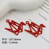 Nuevo Colgante de Grulla de Papel Calado Colgante de Aleación Pendientes Hechos a Mano DIY Pendientes Collar Pulsera Accesorios de Joyería Materiales
