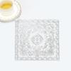 Tapete Redondo Estilo Europeu 20cm Isolante Térmico para Comida Ocidental Tapete de Mesa para Hotel Restaurante PVC Doméstico Descartável Porta-Copos