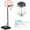 Novo suporte de basquete infantil para exterior suporte de basquete móvel para exterior suporte de basquete ajustável com elevação para adulto atacado