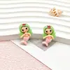 Serie Oceánica de Dibujos Animados Sirena de Mar Accesorios de Joyería de Resina Pegamento Cremoso para Manualidades DIY Material para Colgante de Funda de Teléfono Móvil Venta al por Mayor