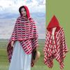 Foto de turismo Xinjiang Xizang chal de punto bufanda con capucha capa de punto de venta caliente punto escénico capa chal mujeres