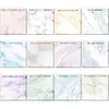 Notas Adhesivas Inspiradoras Transfronterizas, Notas Adhesivas de Mármol Coloridas, Planes Estilo Ins Elegante, Pegatinas N Veces, Desprendibles y Adhesivas