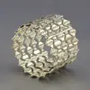 Hebilla para Servilleta Anillo para Servilleta Exquisito y Sencillo Anillo para Servilleta de Resorte Doble Perla Anillo de Tela de Moda para Hotel Hebilla para Comida Occidental