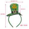 Fiesta de Baile de Halloween diadema de trébol verde accesorios para el cabello Irlandés St. Tocado de disfraz del Día de San Patricio