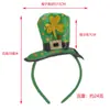 Diadema de Lentejuelas de Trébol para Festival Irlandés Diadema con Lazo Verde Cubre Cabeza de San Patricio Accesorios para el Cabello
