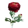 Simulación de flores de tela, flor Lulian flocada, peonía con brote, adornos florales falsos individuales para sala de estar de alta gama, fabricantes al por mayor