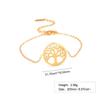 Pulsera de acero de titanio de gran venta europea y americana, personalizada, con anillo hueco vintage, pulsera de árbol de la suerte para hombres y mujeres, joyería de mano de verano.