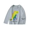 Ropa para niños suministro transfronterizo camiseta de manga larga para niños patrón de dinosaurio camiseta de fondo moderna para niño bebé ropa de comercio exterior al por mayor
