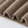 26 Otoño Invierno Nuevo Suéter de Cachemira 100% para Mujer Cuello Alto Color Sólido Canalé Ajustado de Punto Manga Larga Capa Base de Cachemira