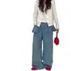 Jeans Rectos para Niñas 2026 Nueva Moda de Primavera Elegantes Jeans para Niñas Mayores con Volantes