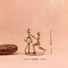 Latón Puro Pareja de Propuesta Hogar Sala de Estar Recién Casados Mejorar la Felicidad Pequeños Adornos Artesanías Decorativas Adornos