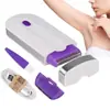 Depiladora Láser Portátil para Mujer de Cuerpo Completo Instrumento de Depilación Láser Mini Eléctrico Doble Luz Azul Afeitado de Cabello