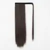 Peruca Europeia e Americana Rabo de Cavalo Extensão de Cabelo Liso Velcro Fibra Química Rabo de Cavalo Peruca Feminina Rabo de Cavalo Pronto